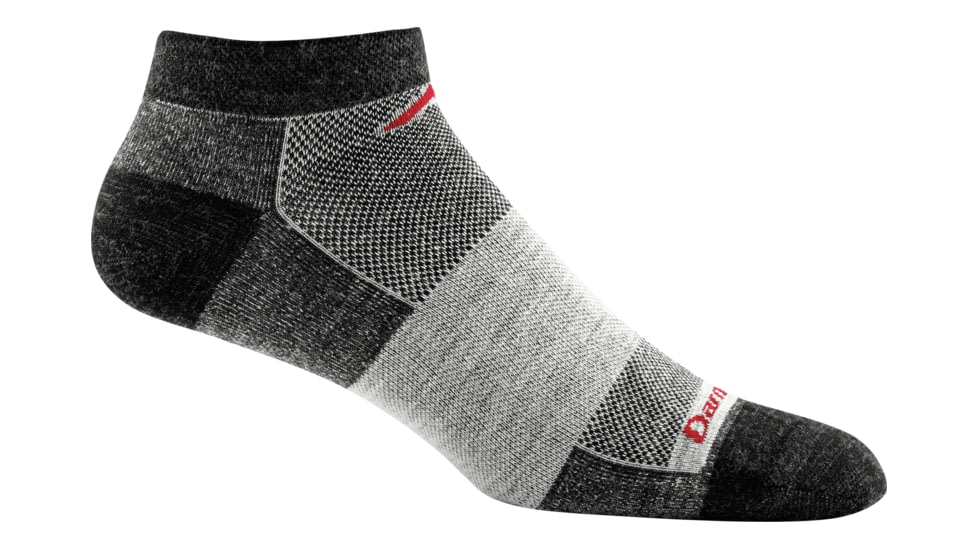 Darn Tough No Show Light Sock - Mens, Charcoal, 2XL, 1437-CHARCOAL-XXL-DARN