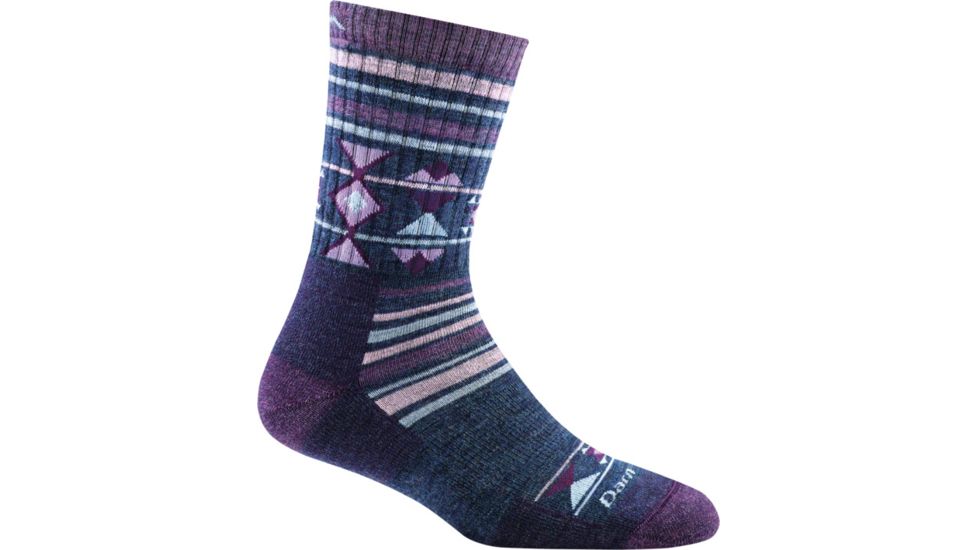 Darn Tough Nobo Micro Crew Cushion Sock - Womens, Purple, Small, 1962-PURPLE-S-DARN