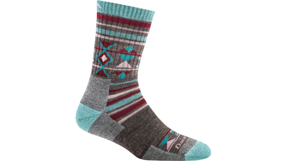 Darn Tough Nobo Micro Crew Cushion Sock - Womens, Teal, Small, 1962-TEAL-S-DARN