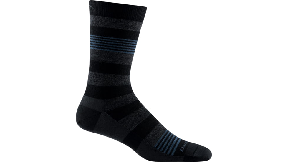 Darn Tough Oxford Crew Lightweight Sock, Male, Black, Large, 6033-BLACK-L-DARN