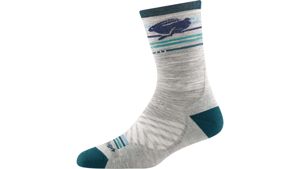 Darn Tough Pacer Micro Crew Ultra-Lightweight w/ Cushion Running Sock - Womens, Gray, Large, 1050-GRAY-L-DARN