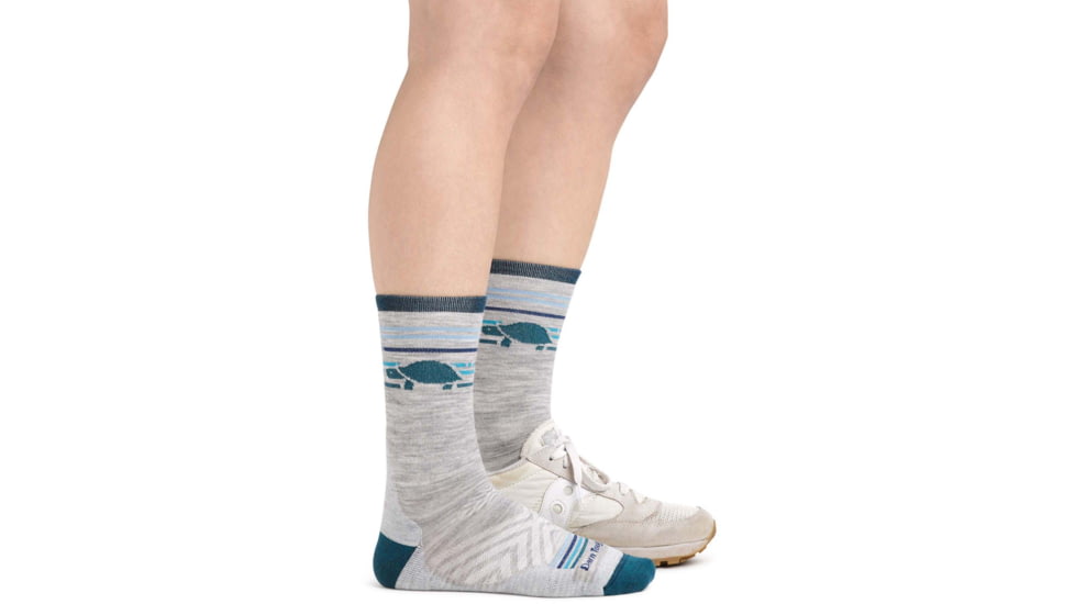 Darn Tough Pacer Micro Crew Ultra-Lightweight w/ Cushion Running Sock - Womens, Gray, Large, 1050-GRAY-L-DARN