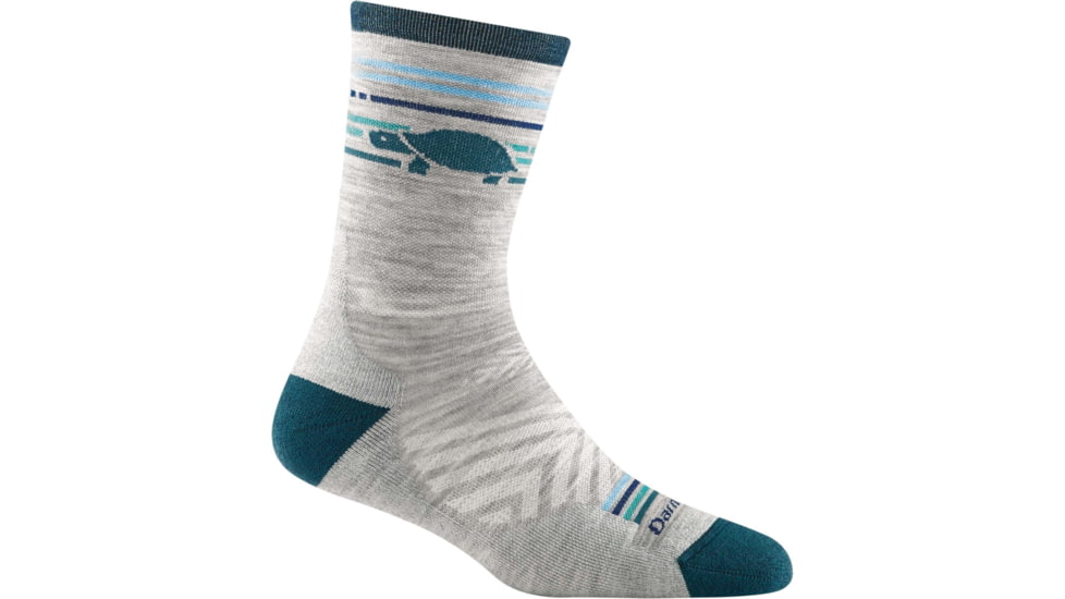 Darn Tough Pacer Micro Crew Ultra-Lightweight w/ Cushion Running Sock - Womens, Gray, Large, 1050-GRAY-L-DARN