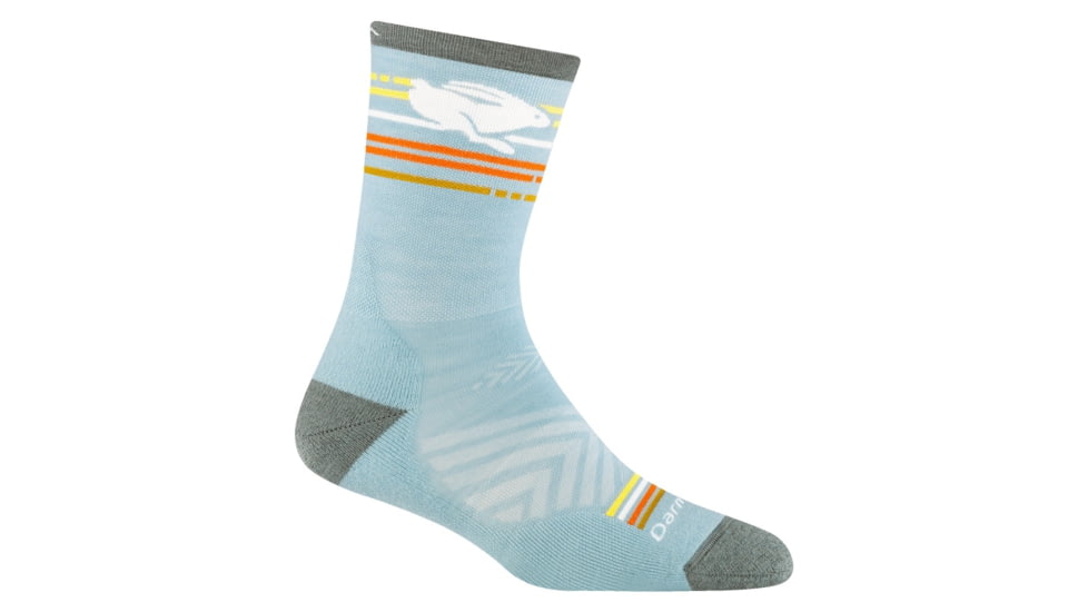 Darn Tough Pacer Micro Crew Ultra-Lightweight with Cushion Socks - Womens, Glacier, Large, 1050-GLACIER-L-DARN