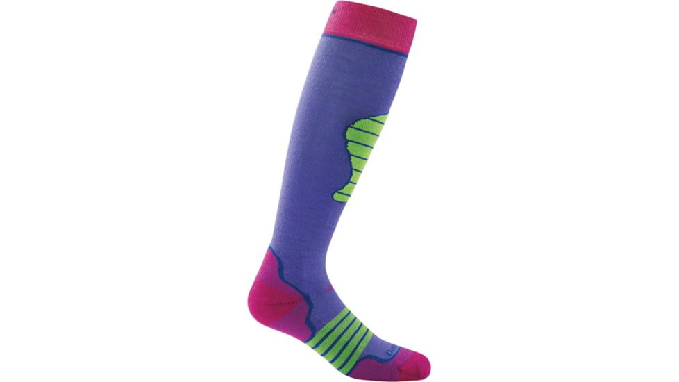 Darn Tough Padded Over-the-Calf Cushion Sock - Kids, Purple, Small, 1875-PURPLE-S-DARN