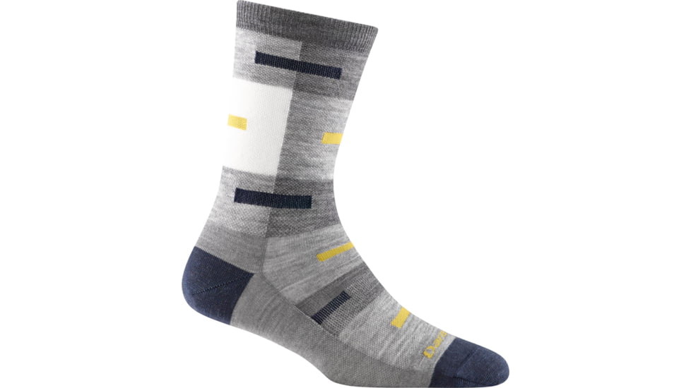 Darn Tough Patchwork Crew Lightweight Sock - Womens, Gray, Large, 6076-GRAY-L-DARN