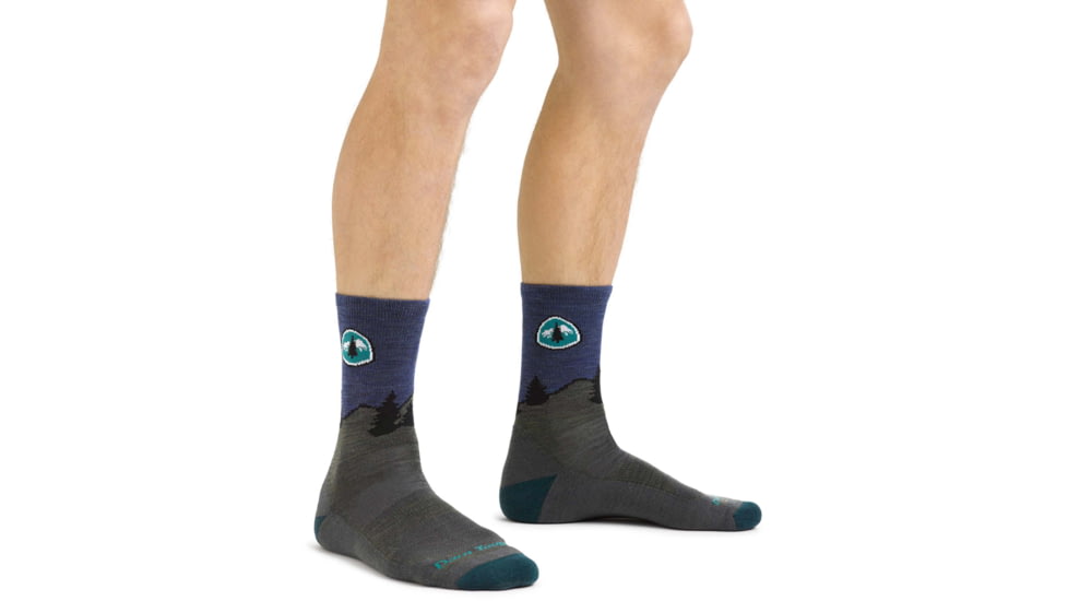 Darn Tough PCT Micro Crew Lightweight Hiking Sock - Mens, Forest, Large, 1999-FOREST-L-DARN