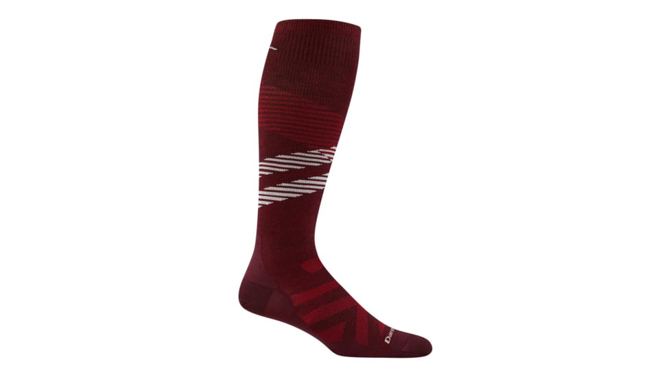Darn Tough Pennant RFL OTC Ultra-Lightweight Socks - Mens, Burgundy, Medium, 8002-BURGUNDY-M-DARN
