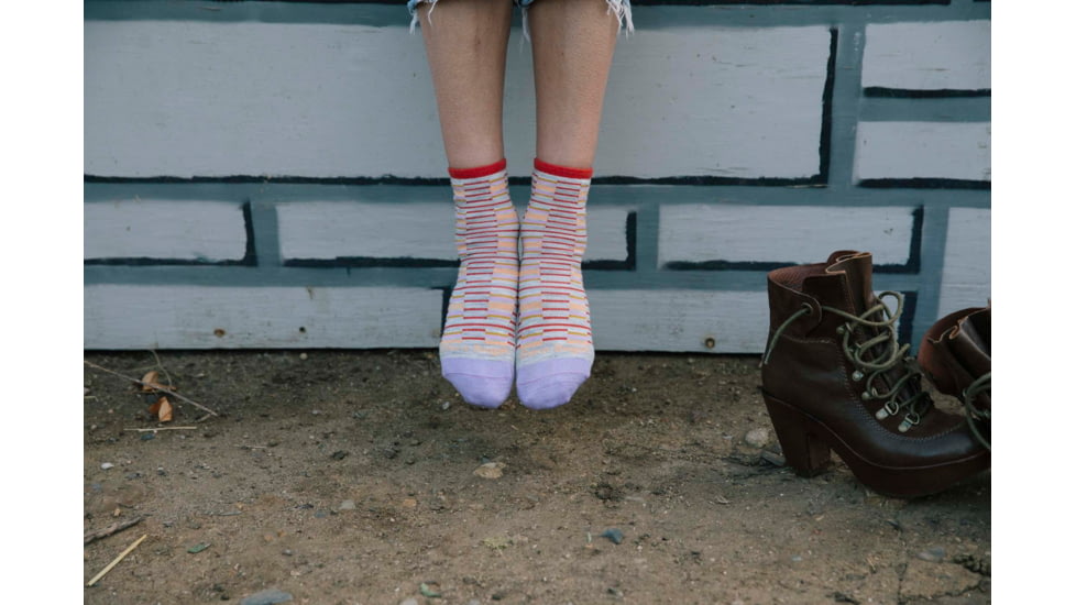 Darn Tough Picnic Shorty Lightweight Lifestyle Sock - Womens, Ash, Small, 6050-ASH-S-DARN