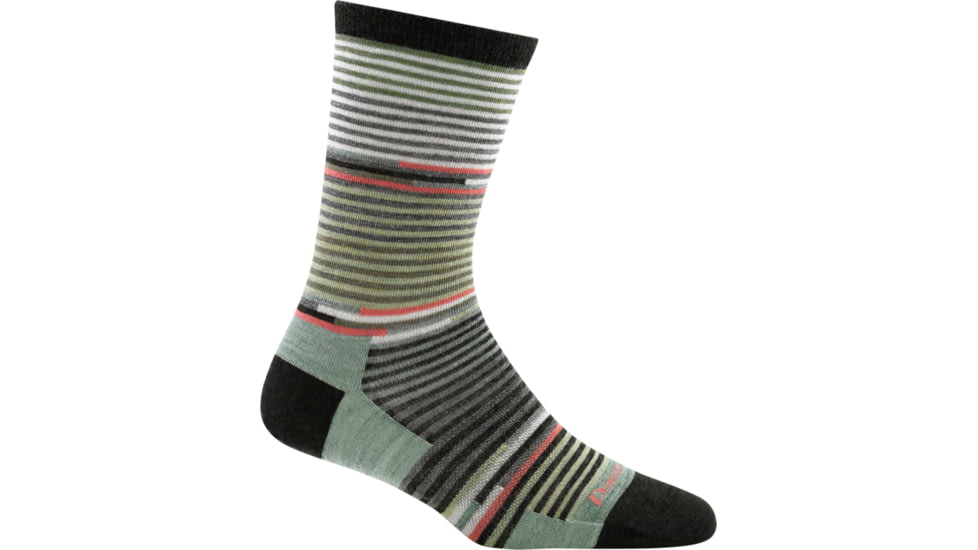 Darn Tough Pixie Crew Light Sock - Womens, Black, Medium, 1692-BLACK-M-DARN
