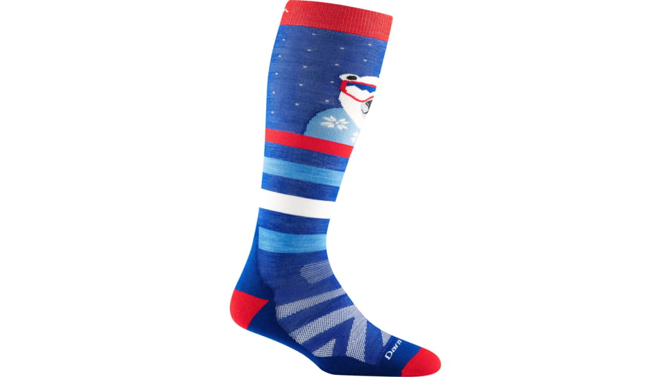 Darn Tough Polar Patroller OTC Midweight w/ Cushion/ Padded Shin Socks - Kids, Marine, Small, 3806-MARINE-S-DARN