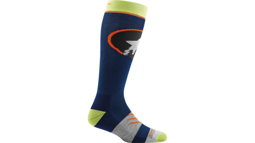 Darn Tough Powderhound Over-the-Calf Cushion Sock - Kids, Eclipse, Large, 1894-ECLIPSE-L-DARN