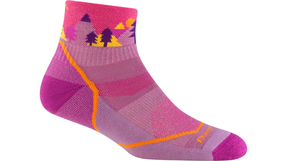 Darn Tough Quest 1/4 Lightweight with Cushion Socks - Kids, Violet, Medium, 3041_VIOLET_M_DARN