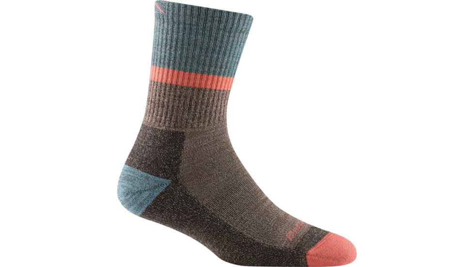 Darn Tough Ranger Micro Crew Midweight Sock with Cushion - Womens, Brown, Medium, 5002-BROWN-M-DARN