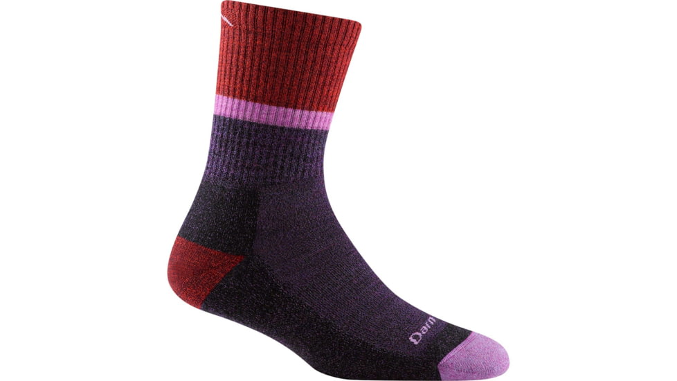 Darn Tough Ranger Micro Crew Midweight Sock with Cushion - Womens, Plum, Small, 5002-PLUM-S-DARN