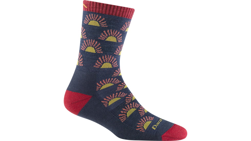Darn Tough Ray Day Micro Crew Lightweight with Cushion Socks - Womens, Denim, Large, 5009_DENIM_L_DARN