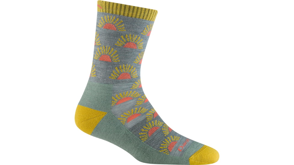 Darn Tough Ray Day Micro Crew Lightweight with Cushion Socks - Womens, Seafoam, Medium, 5009_SEAFOAM_M_DARN