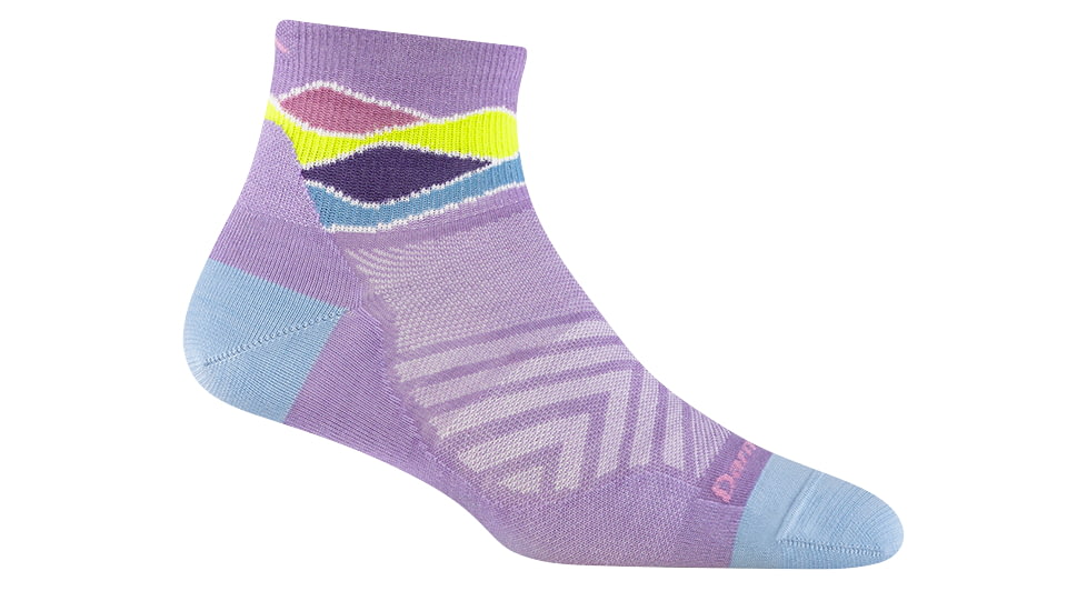 Darn Tough Run 1/4 Ultra-Lightweight Socks - Womens, Lavender, Medium, 1044-LAVENDER-M-DARN