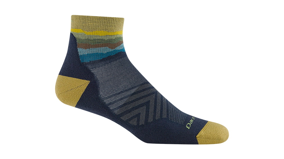Darn Tough Run 1/4 Ultra-Lightweight with Cushion Socks - Mens, Skyracer Blue, Extra Large, 1040-C-9112-06