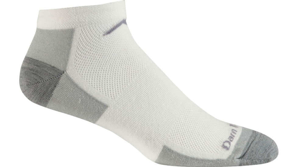 Darn Tough Run/Bike No-Show Ultra-Light Sock - Men's-White-Large