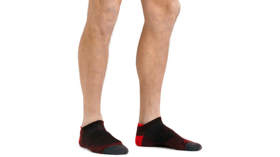 Darn Tough Run No Show Tab Ultra-Lightweight Running Sock - Mens, Burgundy, Medium, 1033-BURGUNDY-M-DARN