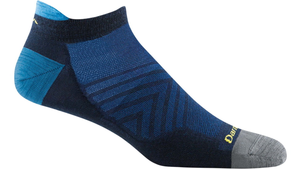 Darn Tough Run No Show Tab Ultra-Lightweight Running Sock - Mens, Eclipse, Extra Large, 1033-ECLIPSE-XL-DARN