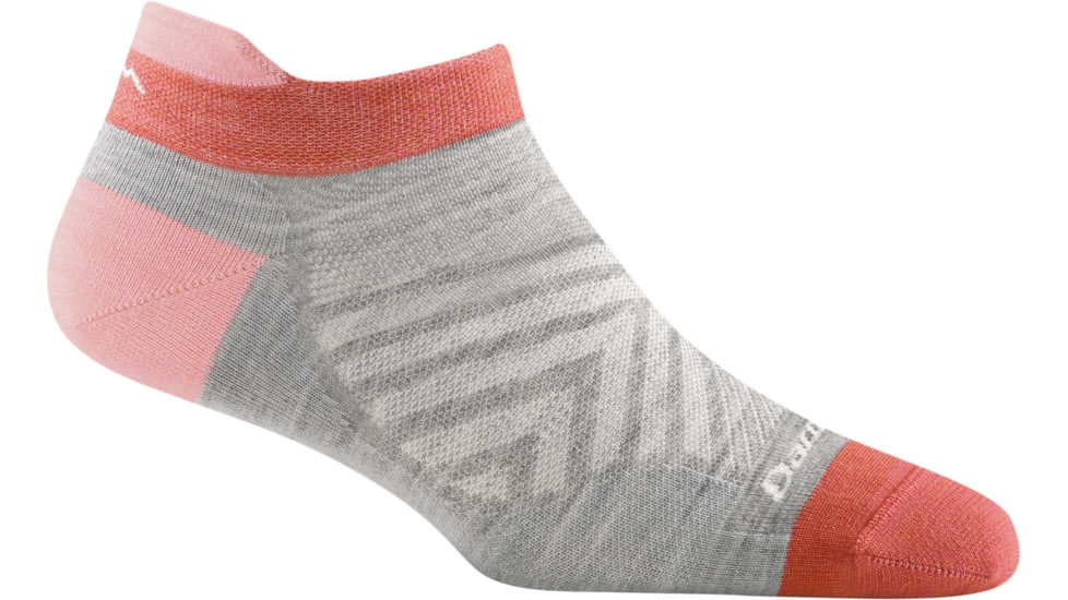 Darn Tough Run No Show Tab Ultra-Lightweight Running Sock - Womens, Ash, Medium, 1043-ASH-M-DARN