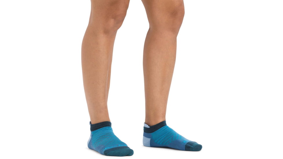 Darn Tough Run No Show Tab Ultra-Lightweight Running Sock - Womens, Baltic, Medium, 1043-BALTIC-M-DARN