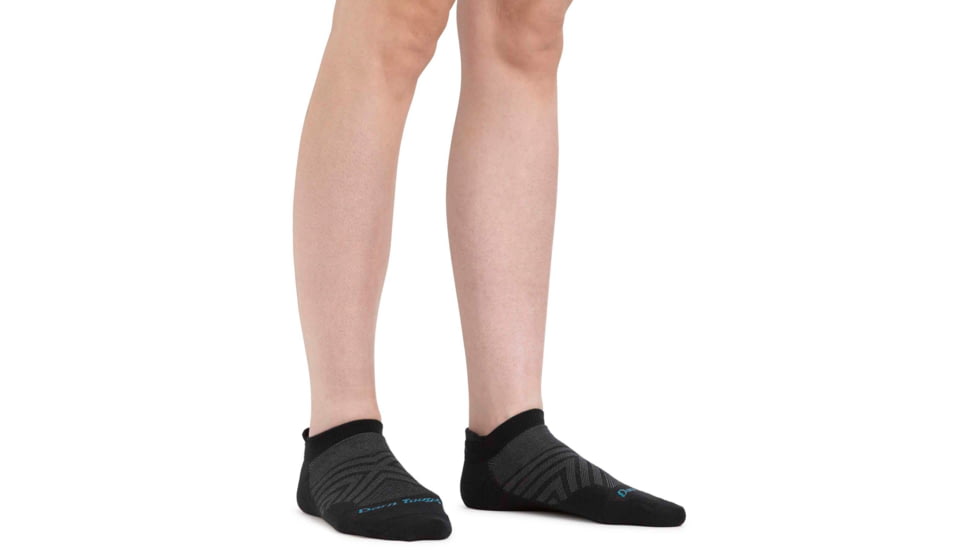 Darn Tough Run No Show Tab Ultra-Lightweight Running Sock - Womens, Black, Small, 1043-BLACK-S-DARN