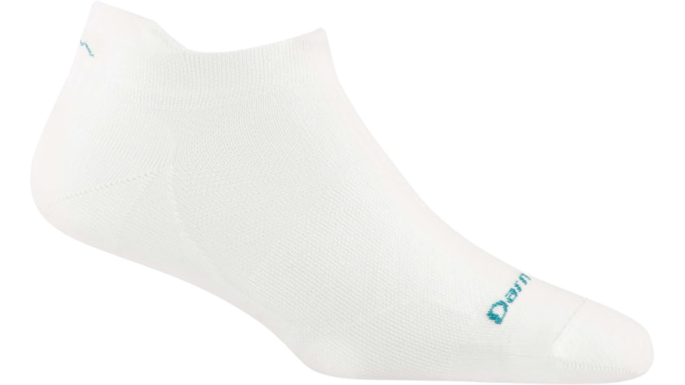 Darn Tough Run No Show Tab Ultra-Lightweight Running Sock - Womens, White, Large, 1043-WHITE-L-DARN