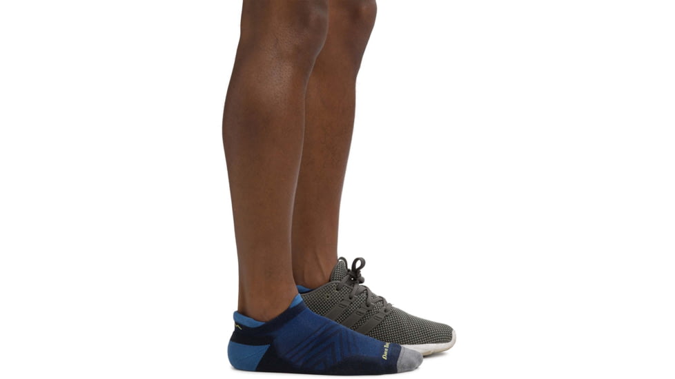 Darn Tough Run No Show Tab Ultra-Lightweight w/ Cushion Running Sock - Mens, Eclipse, Extra Large, 1039-ECLIPSE-XL-DARN
