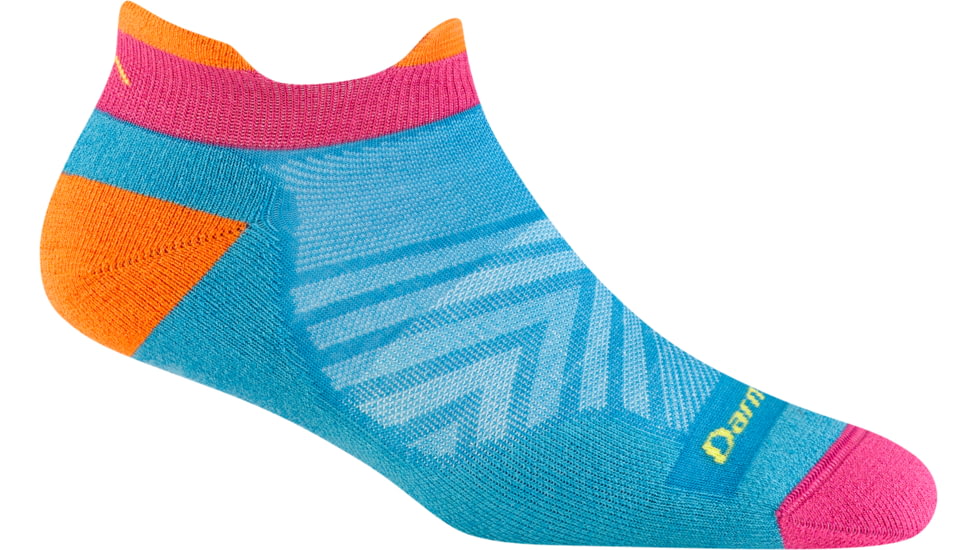 Darn Tough Run No Show Tab Ultra-Lightweight with Cushion Socks - Womens, Ocean, Medium, 1047_OCEAN_M_DARN