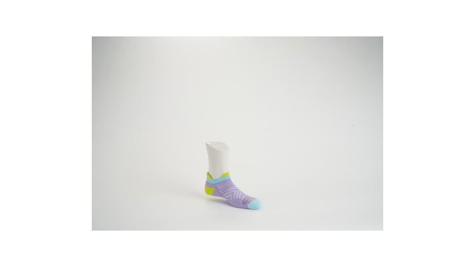 Darn Tough Run No Show Tab Ultra-Lightweight with Cushion Socks - Womens, Lavender, Medium, 1047-LAVENDER-M-DARN