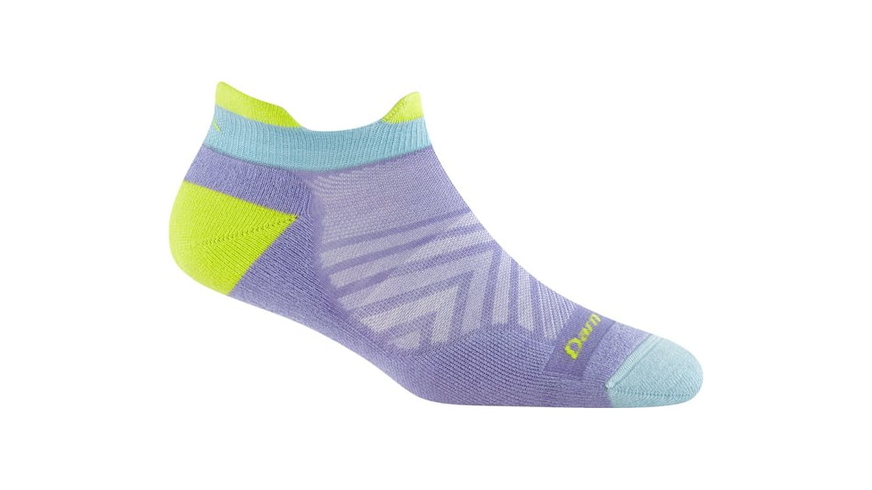 Darn Tough Run No Show Tab Ultra-Lightweight with Cushion Socks - Womens, Lavender, Medium, 1047-LAVENDER-M-DARN