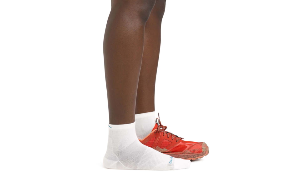 Darn Tough Run Quarter Ultra-Lightweight Running Sock - Womens, White, Small, 1044-WHITE-S-DARN