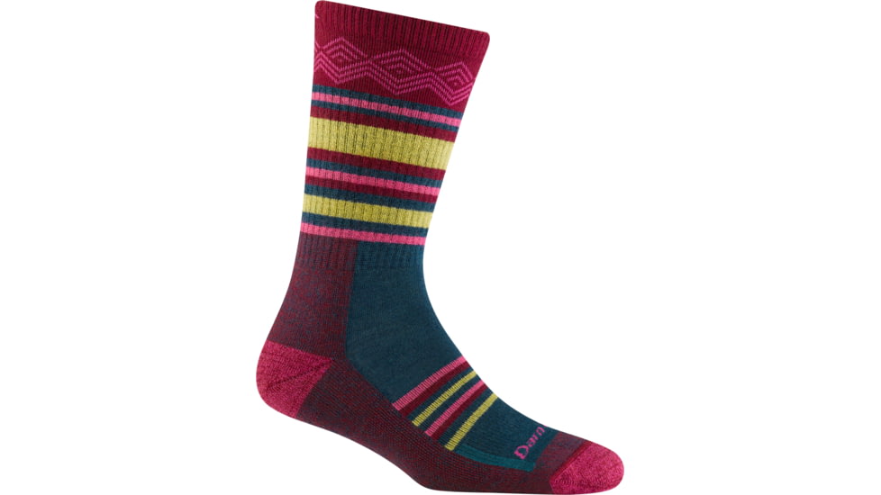 Darn Tough Ryder Midweight with Cushion Socks - Womens, Burgundy, Medium, 5010_BURGUNDY_M_DARN