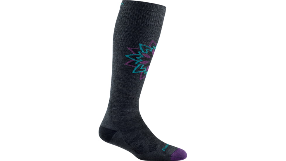 Darn Tough Sacred OTC Midweight Sock with Cushion, Female, Charcoal, Medium, 8011-CHARCOAL-M-DARN