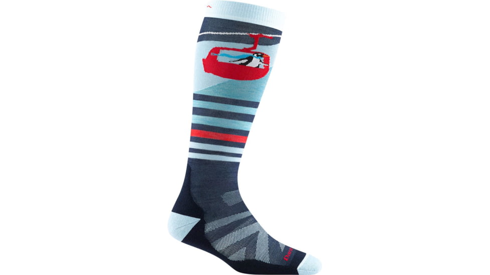 Darn Tough Skipper OTC Midweight w/ Cushion Socks - Kids, Glacier, Large, 3803-GLACIER-L-DARN