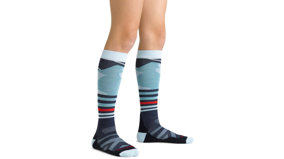 Darn Tough Skipper Over-The-Calf Midweight Sock - Kids, Glacier, Medium, 3035-GLACIER-M-DARN
