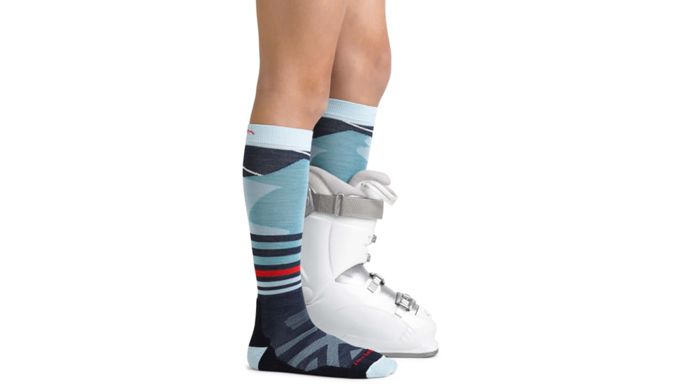 Darn Tough Skipper Over-The-Calf Midweight Sock - Kids, Glacier, Medium, 3035-GLACIER-M-DARN