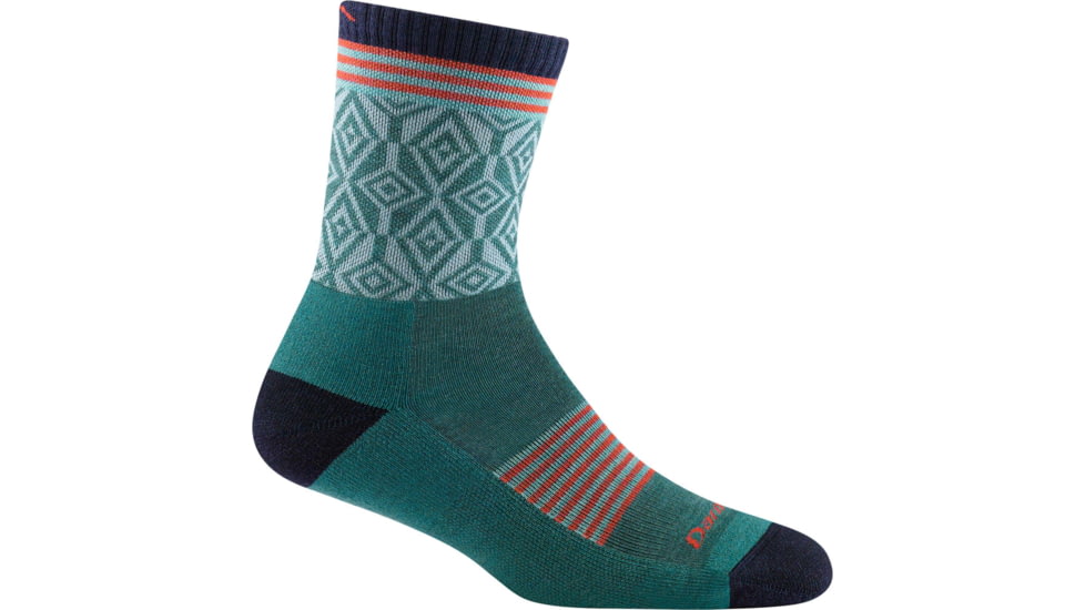 Darn Tough Sobo Micro Crew Lightweight Hiking Sock - Womens, Teal, Large, 1977-TEAL-L-DARN