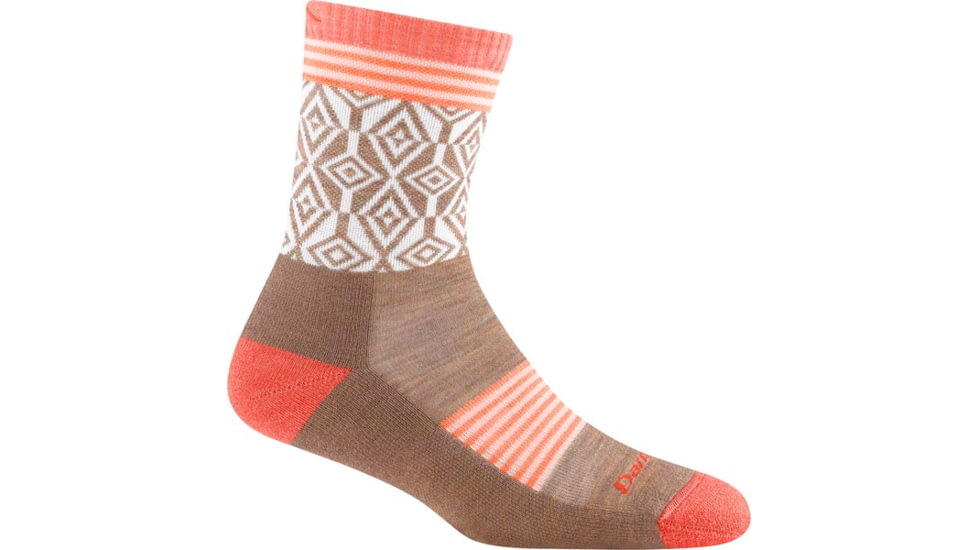 Darn Tough Sobo Micro Crew Lightweight with Cushion Socks - Womens, Bark, Medium, 1977-BARK-M-DARN