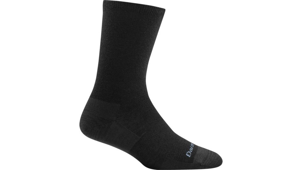 Darn Tough Solid Basic Crew Light Sock - Womens, Black, Large, 6012-BLACK-L-DARN