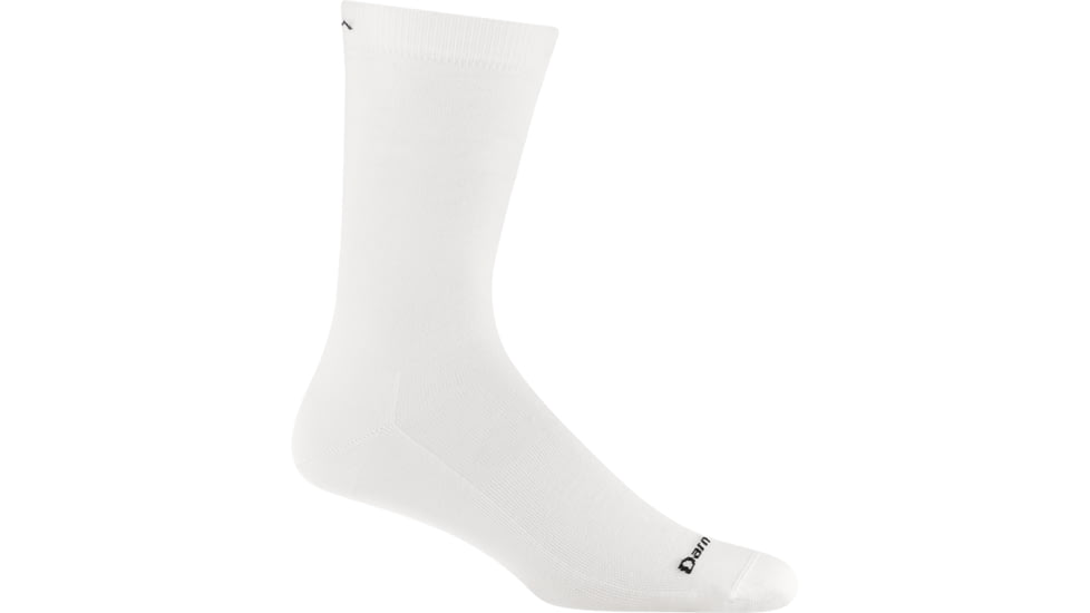 Darn Tough Solid Crew Lightweight Socks - Mens, Solid White, Large, 6032-N-2040-05