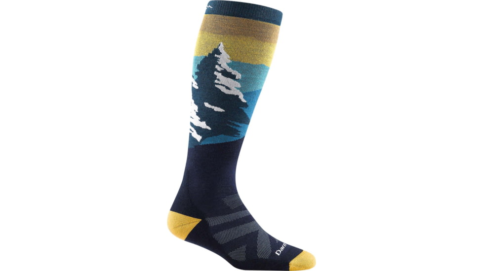Darn Tough Solstice Over-The-Calf Midweight w/ Cushion Ski Sock - Womens, Dark Teal, Large, 8023-DARK-TEAL-L-DARN