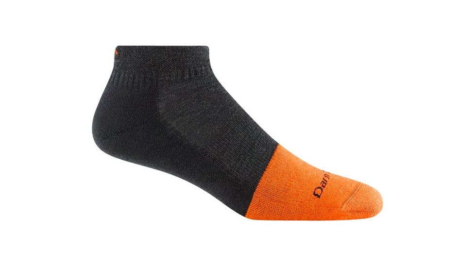 Darn Tough Steely No Show Lightweight with Cushion w/ Full Cushion Toe Box Socks - Mens, Graphite, Medium, 2205-GRAPHITE-M-DARN