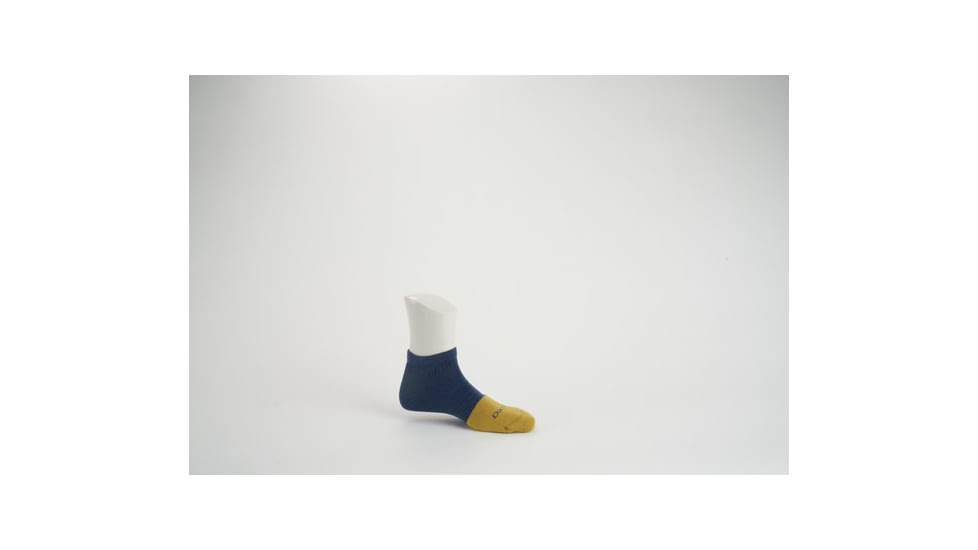 Darn Tough Steely No Show Lightweight with Cushion w/ Full Cushion Toe Box Socks - Womens, Indigo, Medium, 2204-INDIGO-M-DARN