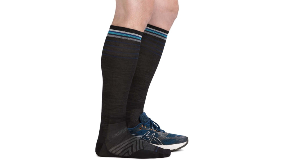 Darn Tough Stride Over-The-Calf Ultra-Lightweight Running Sock - Mens, Black, Large, 1038-BLACK-L-DARN