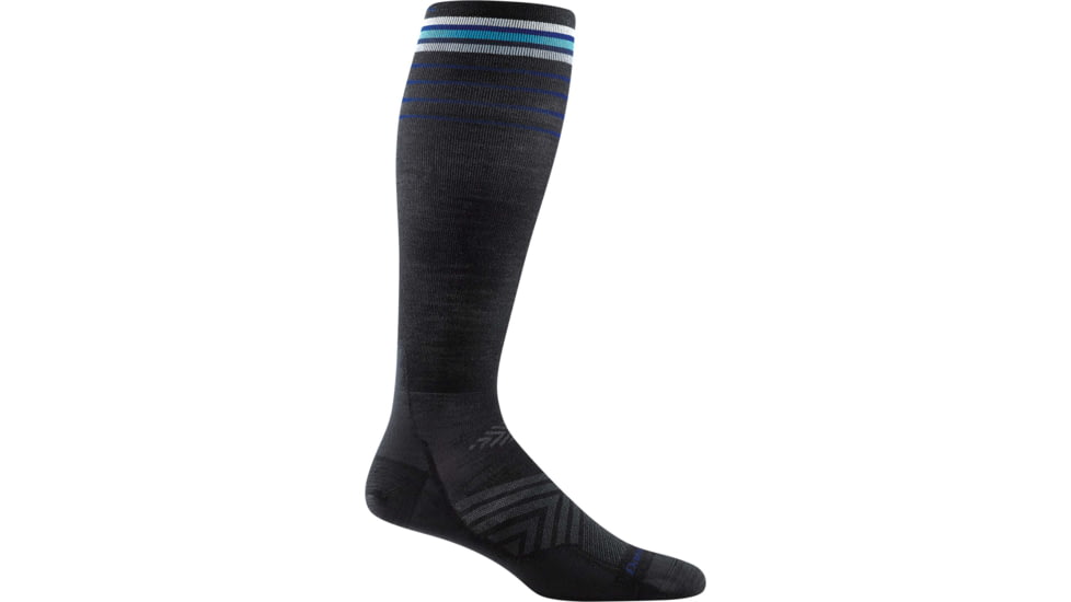 Darn Tough Stride Over-The-Calf Ultra-Lightweight Running Sock - Mens, Black, Large, 1038-BLACK-L-DARN