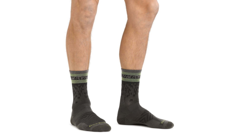 Darn Tough Tempo Micro Crew Ultra-Lightweight Running Sock - Mens, Fatigue, Extra Large, 1042-FATIGUE-XL-DARN